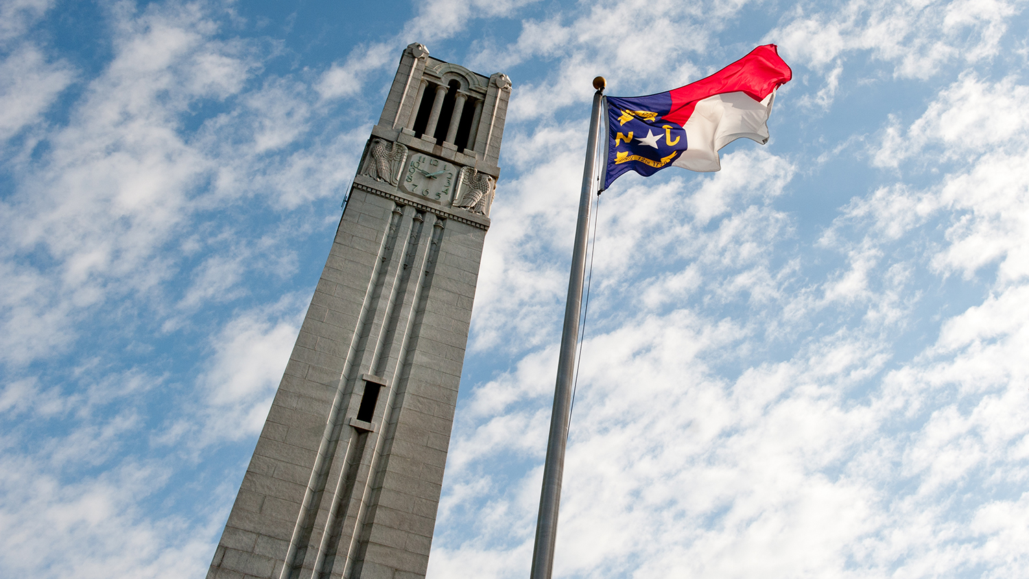 Bell Tower with State of North Carolina flag