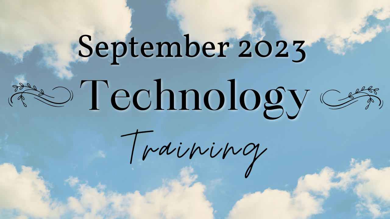 Sept2023 - Tech Training Opportunities