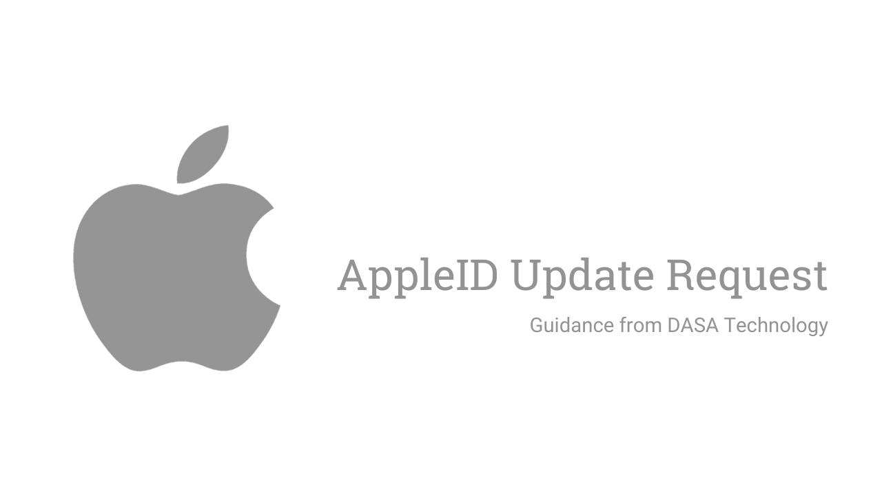 AppleID Update Request