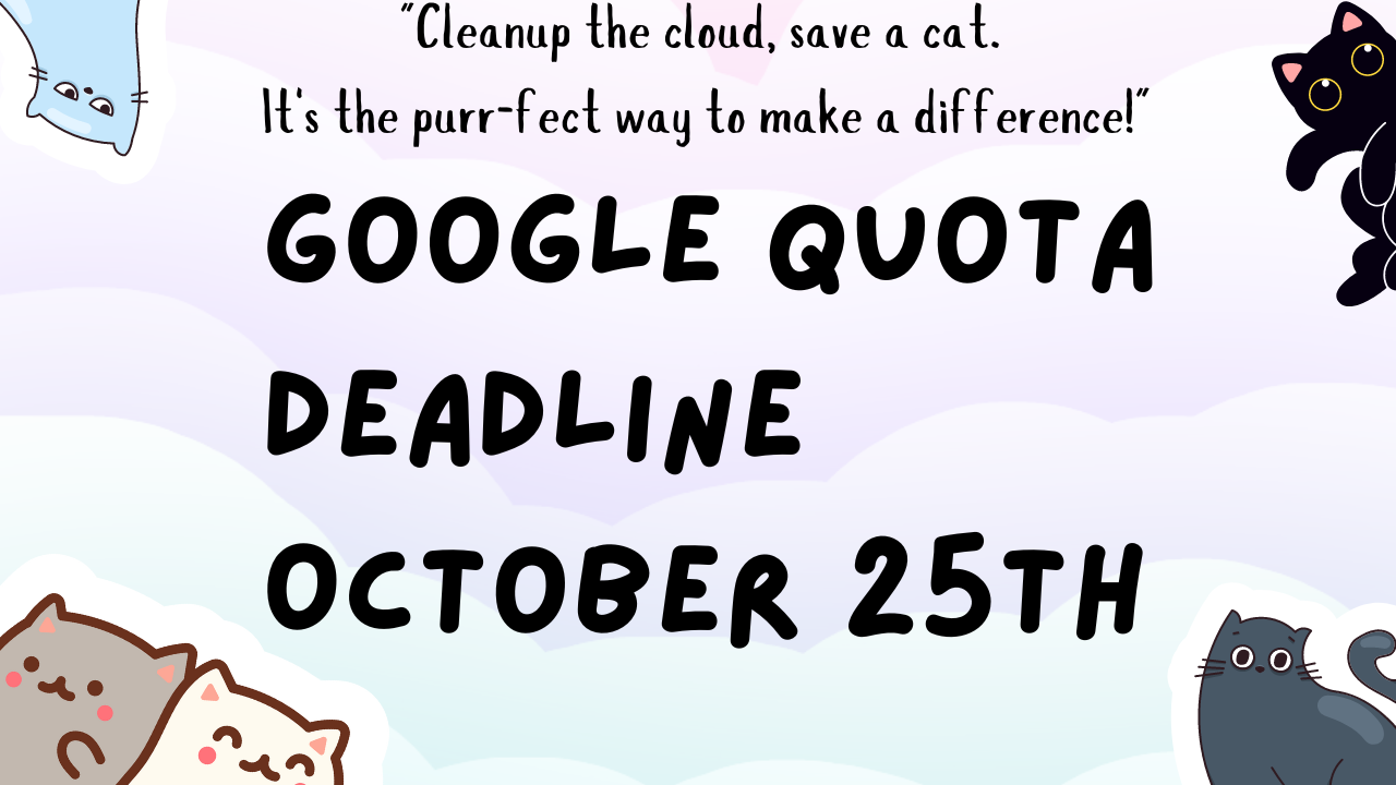 Google Quota Deadline Approaching!